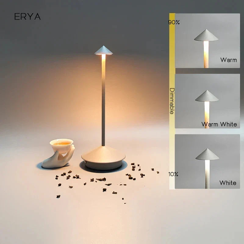 Återuppladdningsbar bordslampa Kreativ matsal Touch LED Pina pro bordslampa Hotell Bar Kaffe Skrivbordslampa Dekorativ skrivbordslampa