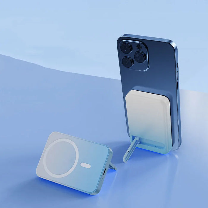 Magnetisk trådlös Powerbank med stativ