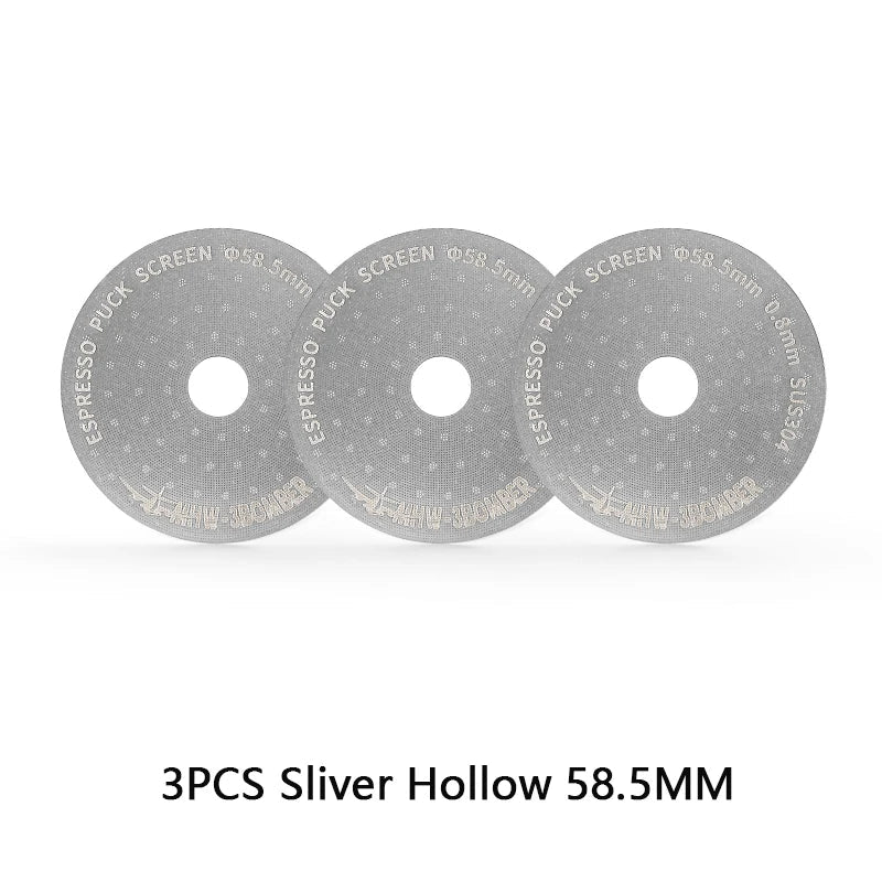 MHW-3BOMBER 51/53/58.5mm Espresso Puck Skärm Dubbel-Lager Metall Kaffe Återanvändbart Filter