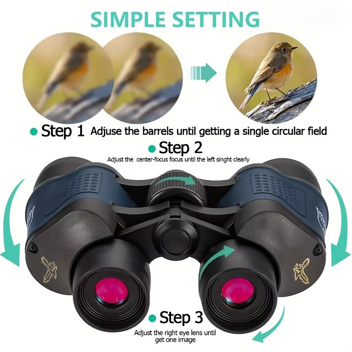 Ultra Vision 60x60 HD Högeffektskikare för utomhusentusiaster