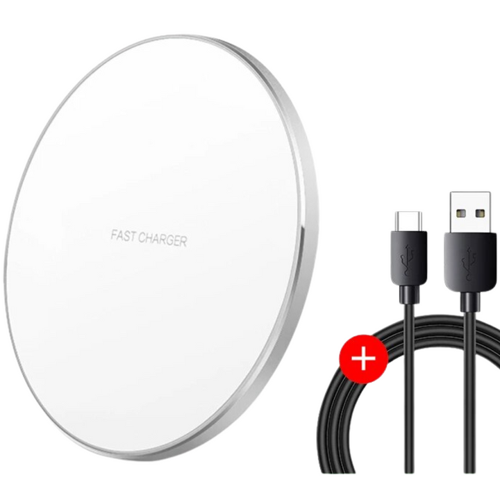 Karnz | 30W Snabbt Trådlöst Laddningspad | Premium USB C Laddkabel MagSafe Laddare för Apple iPhone, Samsung &amp; Android - Snabbt Trådlöst Laddningspad