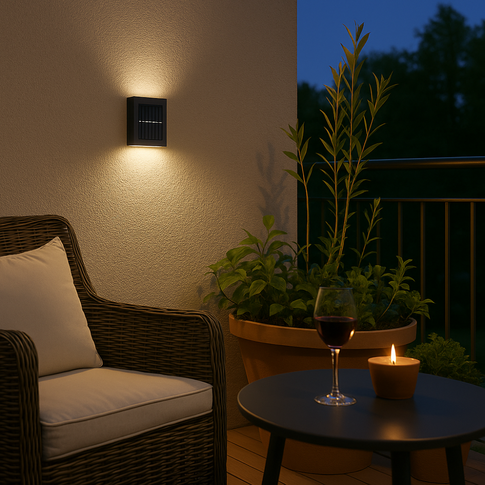 Karnz | SolarGlow Luxe Solvägglampor – Trådlösa, Stilsäkra &amp; Redo För Varma Kvällar