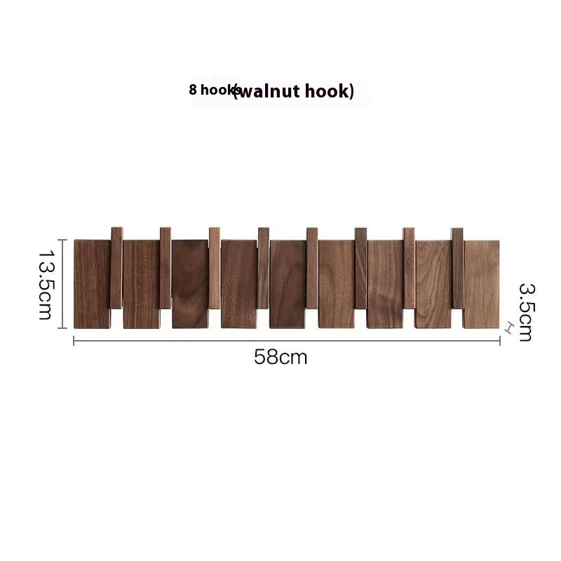 Träklädhängare i piano-design med fällbara krokar | Karnz