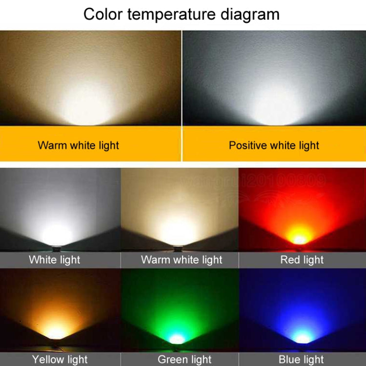 LED Flutlicht COB Utomhus vattentät Spotlight Billboard Ljus Trädgårdslampa, Färg: 20W 7 Färger