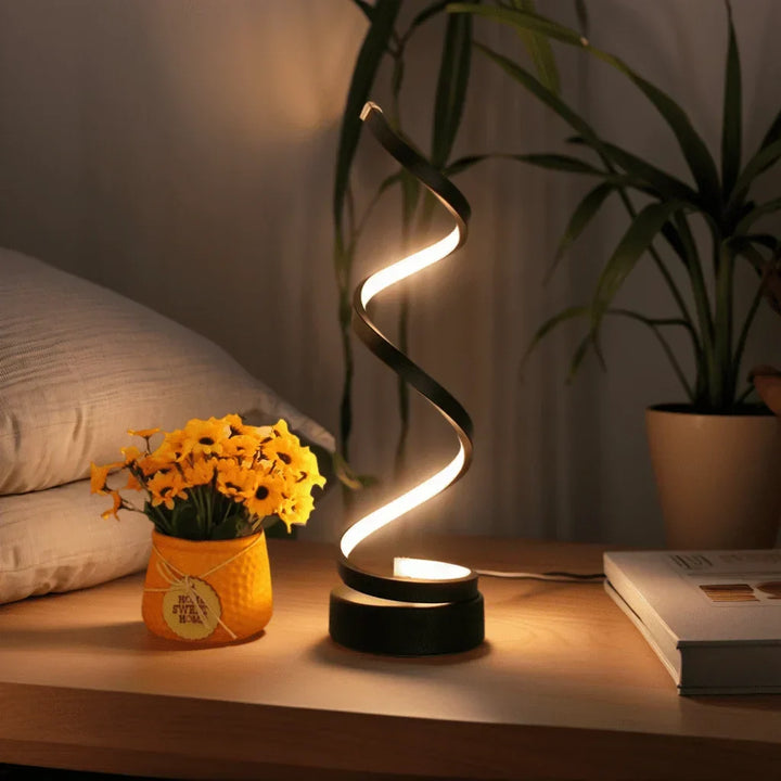 SpiralLight LED Bords-lampa med dimbart ljus och touch-kontroll | Karnz