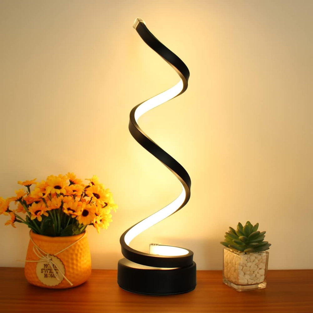 SpiralLight LED Bords-lampa med dimbart ljus och touch-kontroll | Karnz