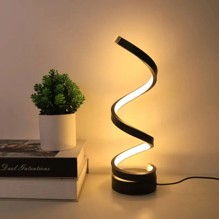 SpiralLight LED Bords-lampa med dimbart ljus och touch-kontroll | Karnz