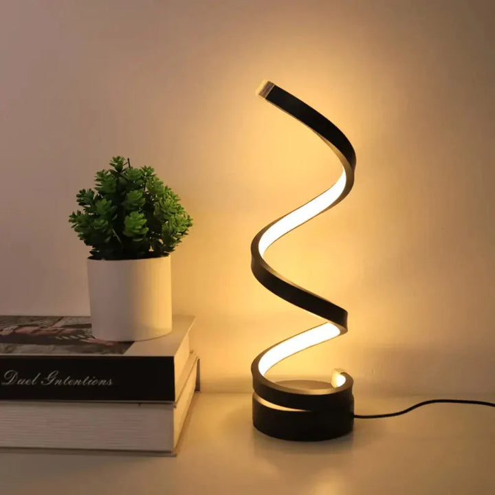SpiralLight LED Bords-lampa med dimbart ljus och touch-kontroll | Karnz