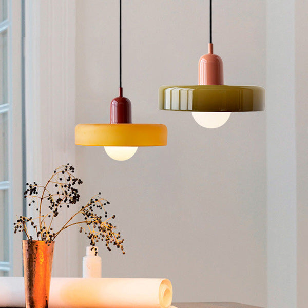 Färgglad Bauhaus-stil Pendellampa - StiloGlas | Karnz
