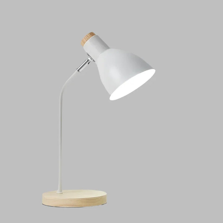 Träbordslampa – Kreativ skandinavisk skrivbordslampa i trä och metall