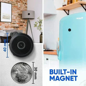Mini-Funkkamera med magnetfunktion, live-ljud- och videoövervakning i realtid