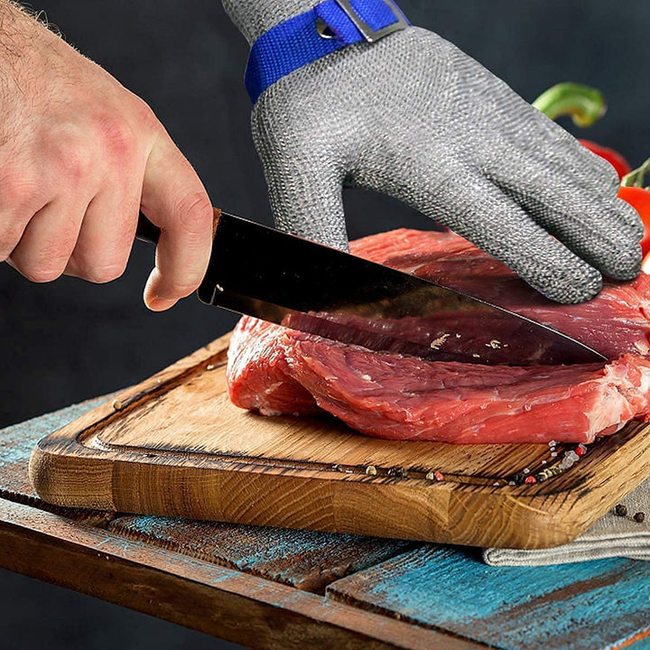 Livsmedelsgodkänd handskar av rostfritt stål