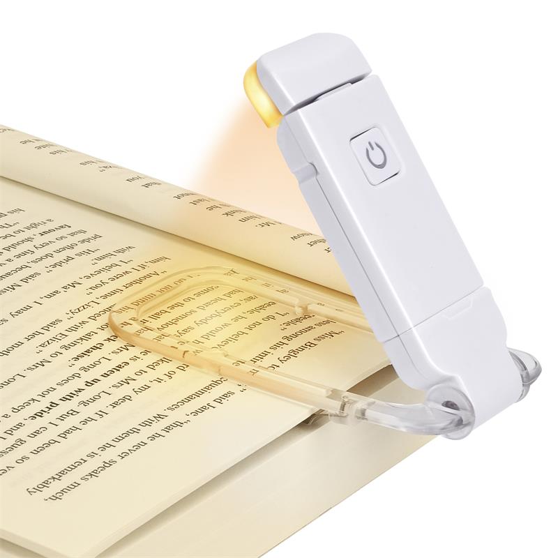 LED USB uppladdningsbar boklampa justerbar ljusstyrka ögonskydd