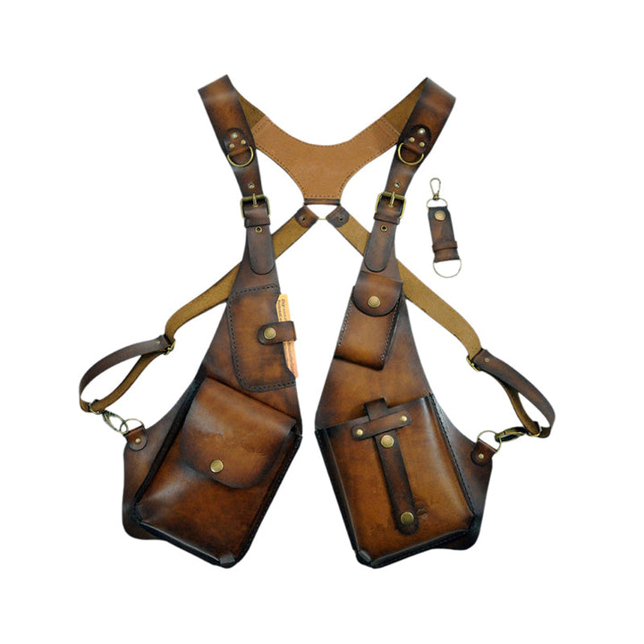 Medeltida Steampunk Retro Axelväska med Axelrem