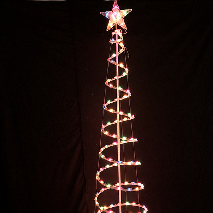 Hemra LED-spiralgran 180 cm med stjärna i toppen