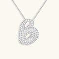 Bubble Initial-Diamant-Halsband