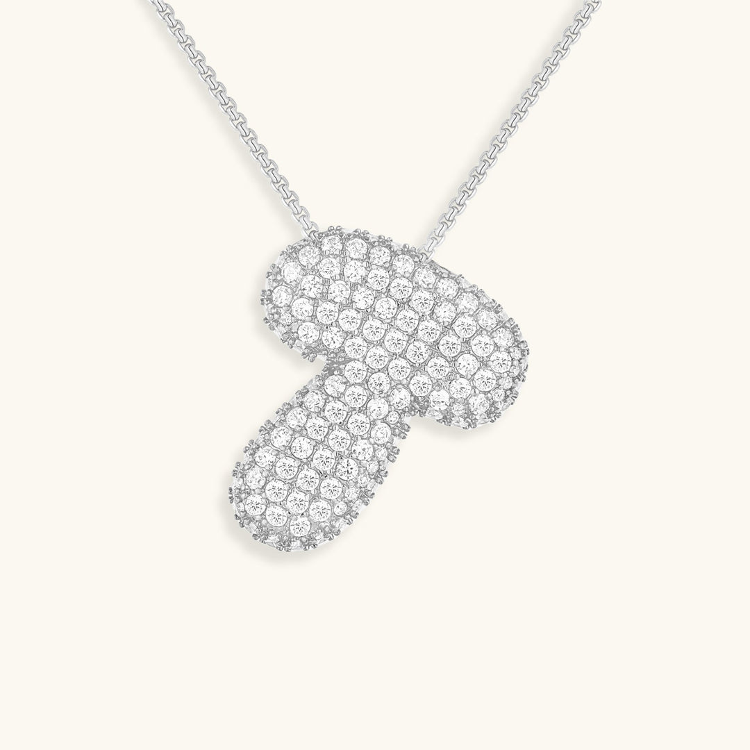 Bubble Initial-Diamant-Halsband