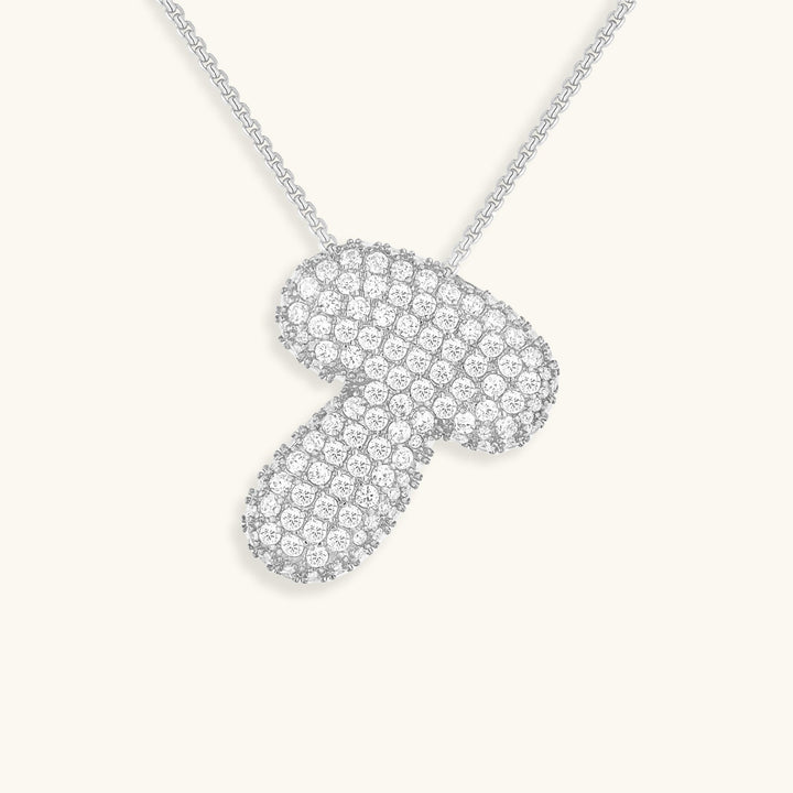 Bubble Initial-Diamant-Halsband