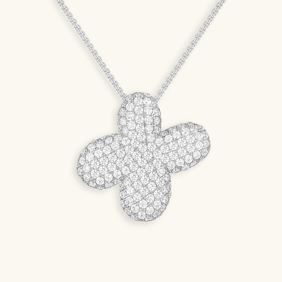 Bubble Initial-Diamant-Halsband