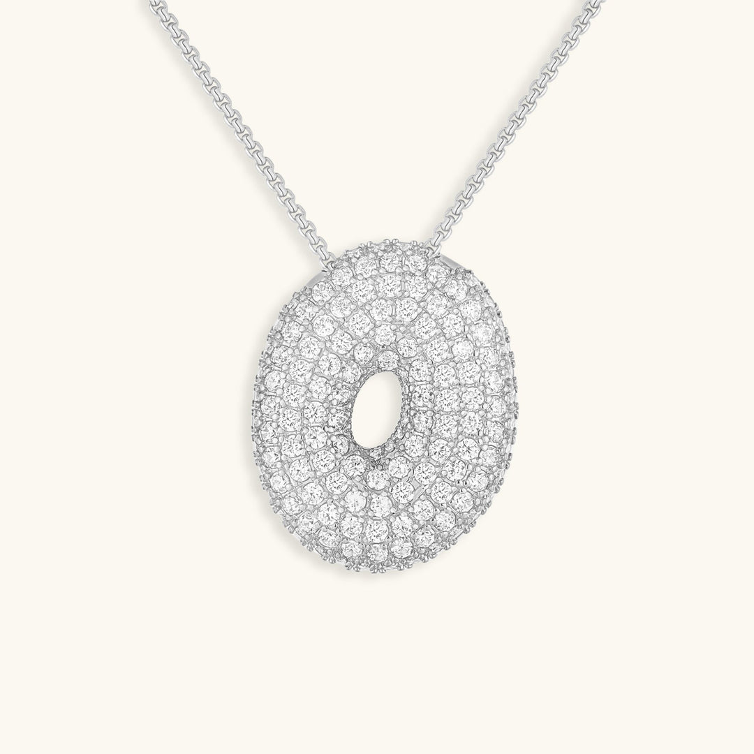 Bubble Initial-Diamant-Halsband