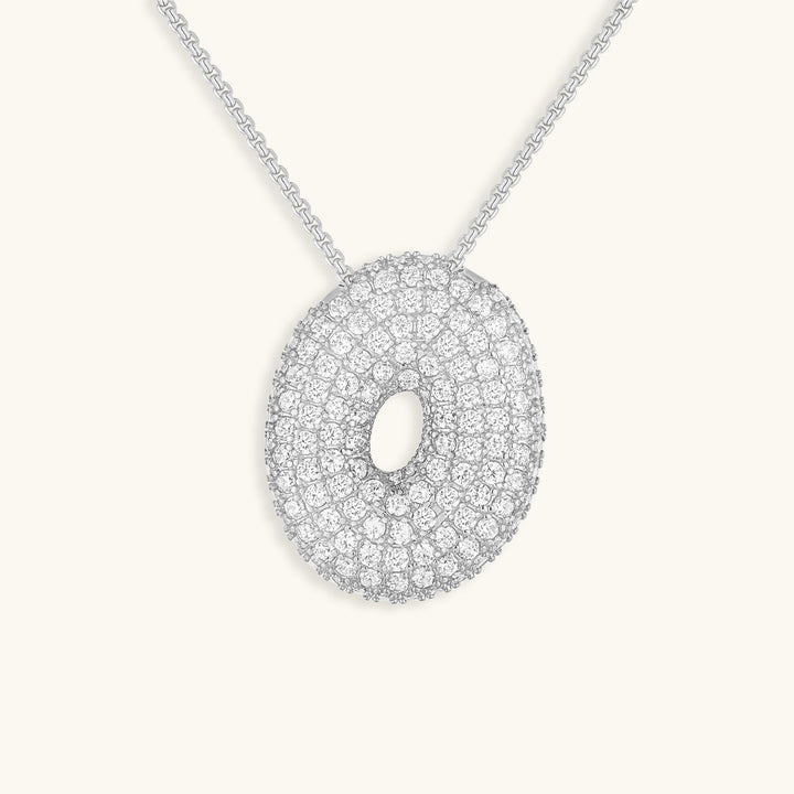 Bubble Initial-Diamant-Halsband