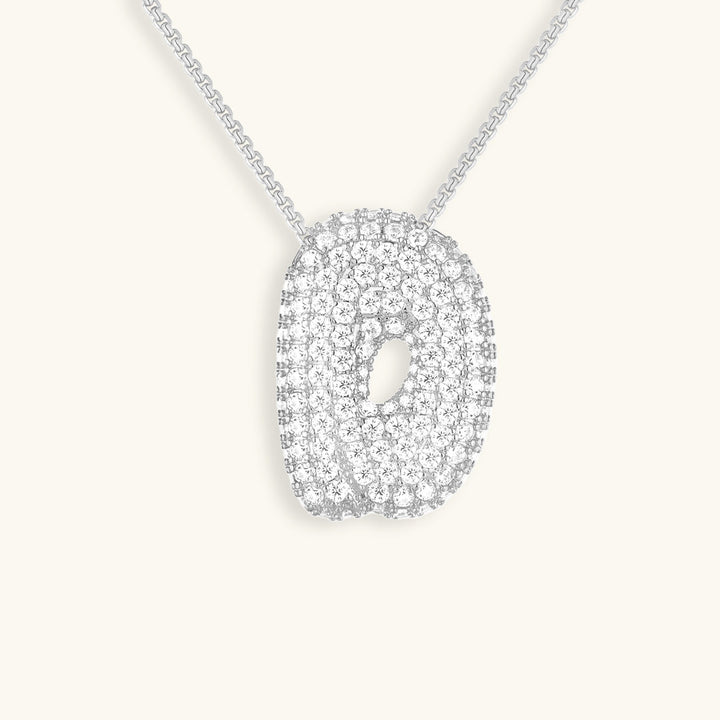 Bubble Initial-Diamant-Halsband