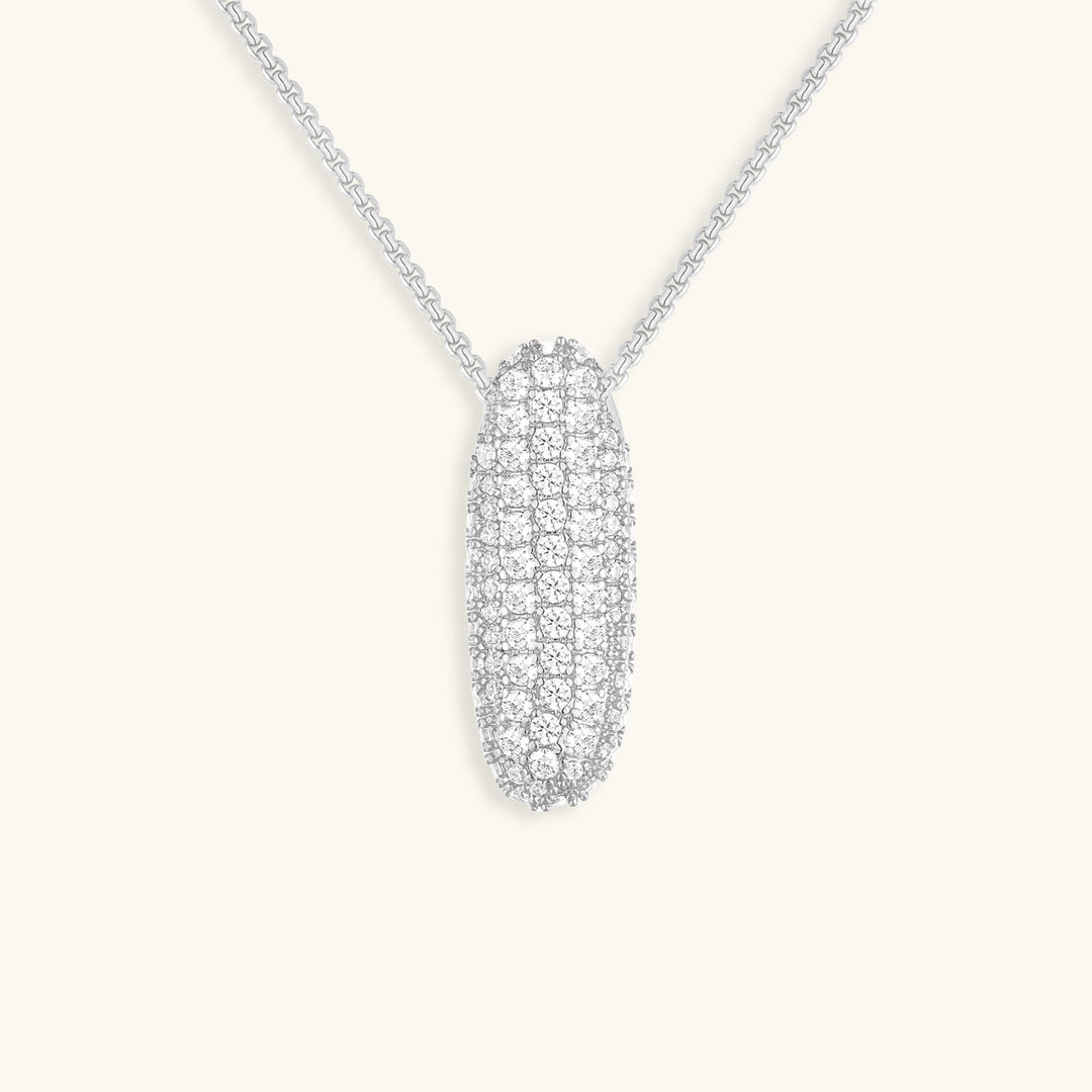 Bubble Initial-Diamant-Halsband