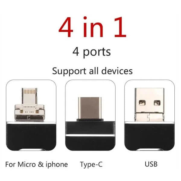Sandsberg | 4-i-1 USB-minne | Hög hastighet datalagring med flera anslutningar