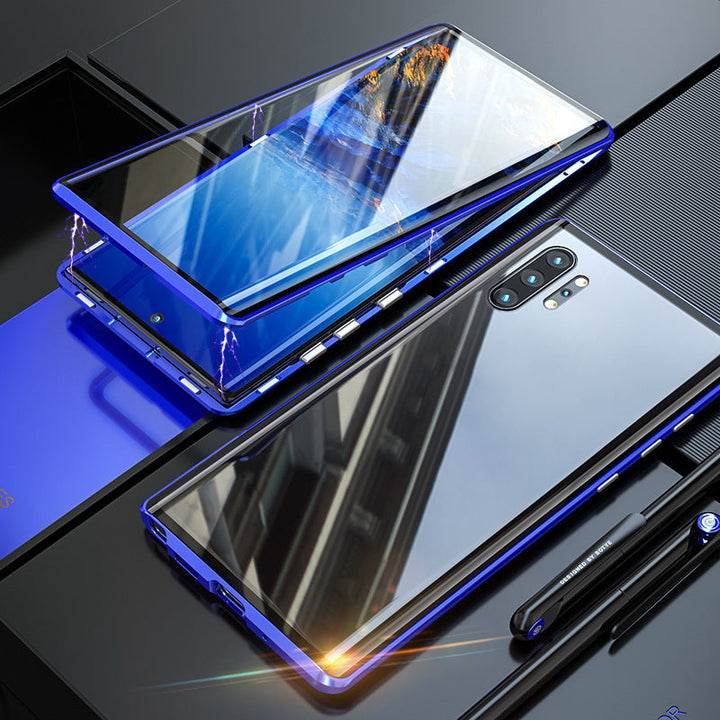 Magnetiskt härdat glas dubbelsidig mobilskal för Samsung