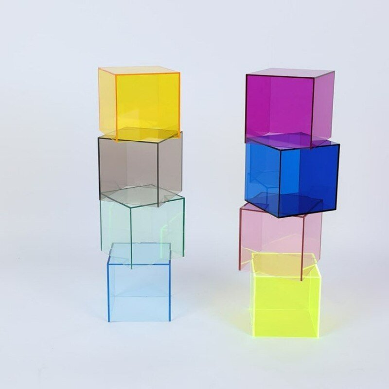 Färgglad Akryl Förvaringslåda - Transparent Display Box