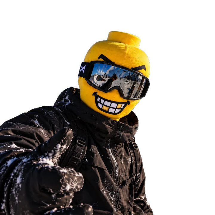 Balaklava med roligt tryck – mjuk skidmask i one size