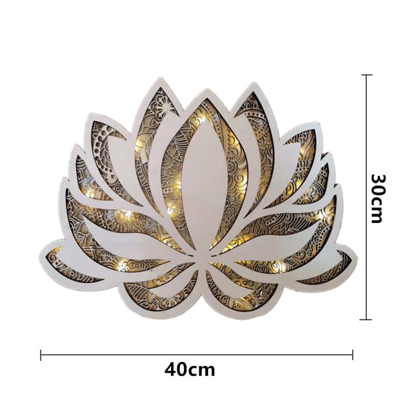 Spirituell Lotus Vägglampa