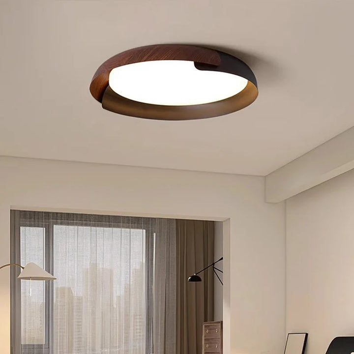 Modern taklampa med trädesign – Stilfull LED-belysning för vardagsrum