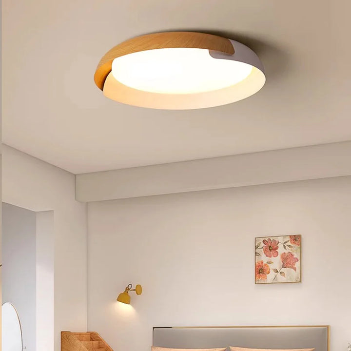 Modern taklampa med trädesign – Stilfull LED-belysning för vardagsrum