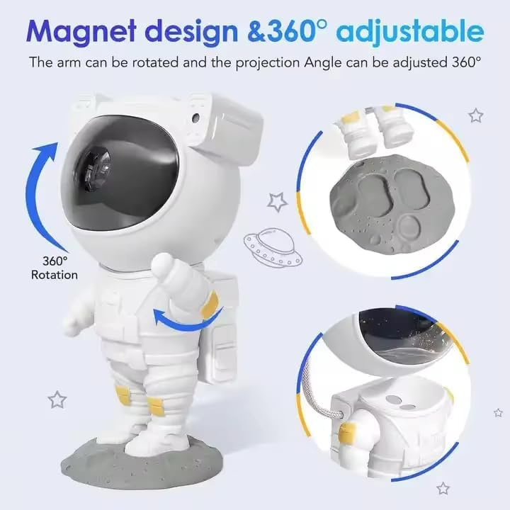 Stjärnhimmel Astronaut | LED Galaxy Projektor Nattljus för Sovrum &amp; Barn | Karnz