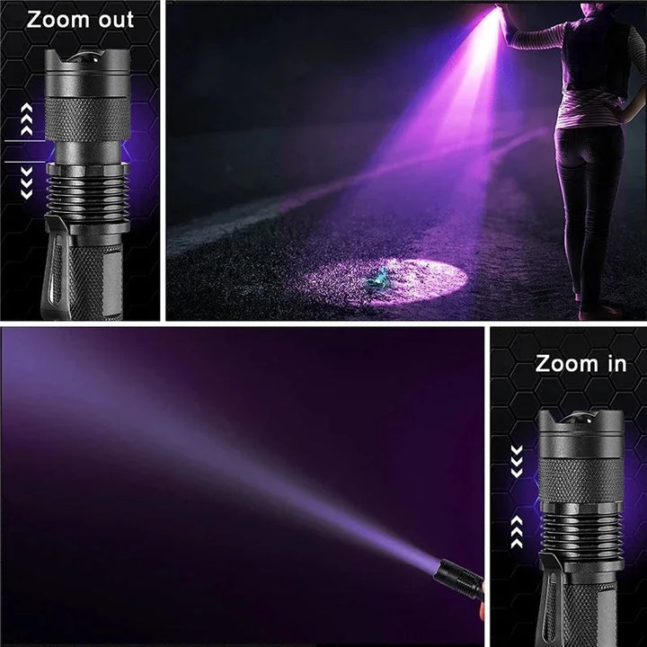 LED-UV-Ficklampa – Ultraviolet Inspektionslampa för att upptäcka husdjursurin och fläckar