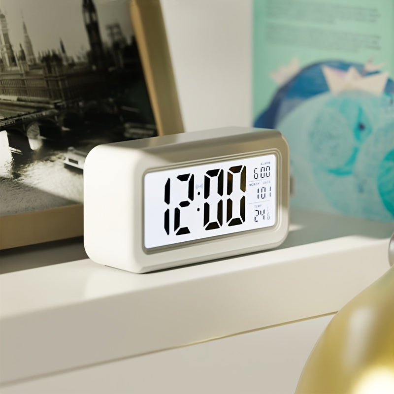 Sandsberg | Slank Digital Väckarklocka | LCD-Display med Snooze-funktion | Flera färger