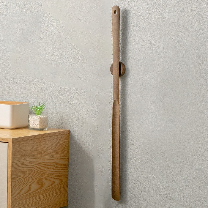 Sandsberg | Skohorn med Långt Handtag | Magnetisk Trädesign | Naturträ