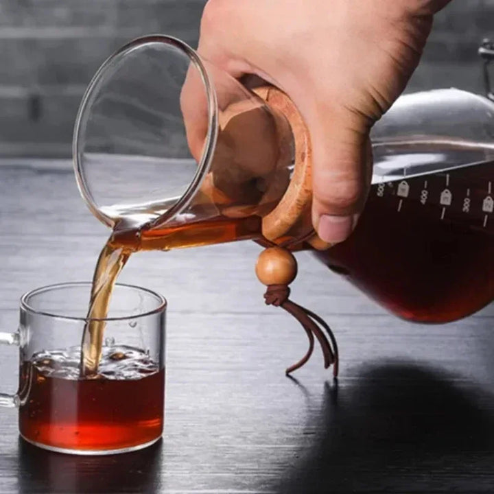 Handglas-Kaffekanna med rostfri stålfilter för droppbryggning av kaffe | Karnz