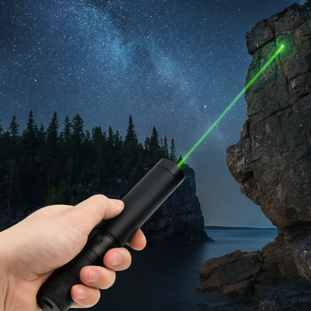 Uppladdningsbar högpresterande laserpekare ficklampa