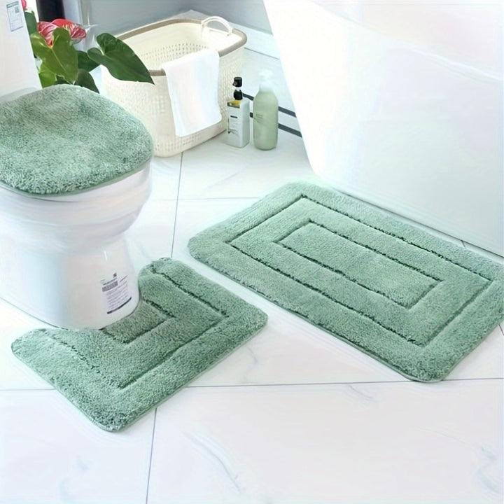 SoftStep Luxe Badmatta Set – Antisklidande, Snabbtorkande och Tvättbar | Karnz