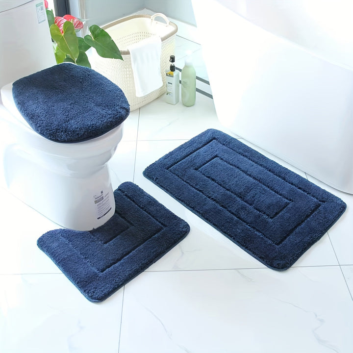 SoftStep Luxe Badmatta Set – Antisklidande, Snabbtorkande och Tvättbar | Karnz