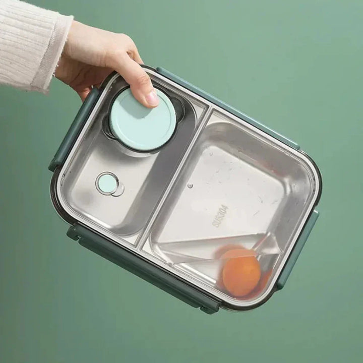 Lunchlåda i rostfritt stål, isolerad matbehållare