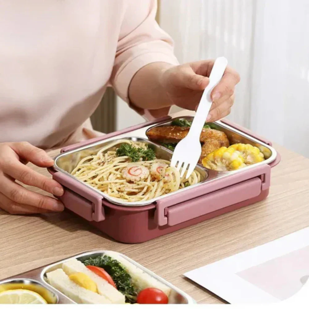 Lunchlåda i rostfritt stål, isolerad matbehållare