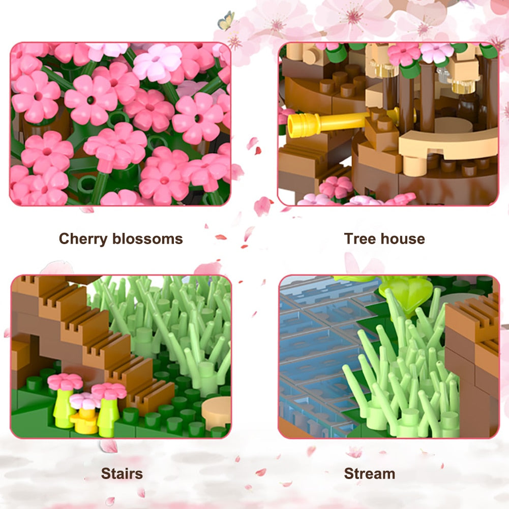Karnz | Sakura Körsbärsblomsträdshus Nano-byggsats