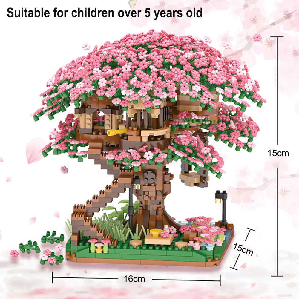 Karnz | Sakura Körsbärsblomsträdshus Nano-byggsats