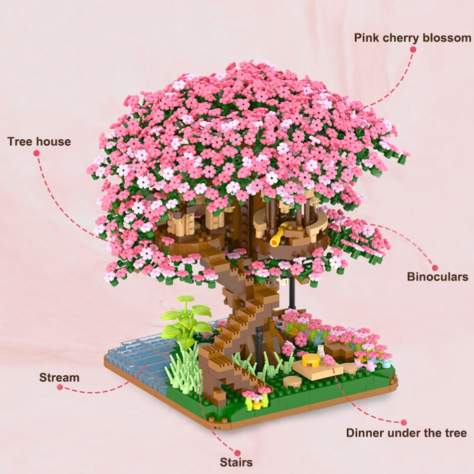 Karnz | Sakura Körsbärsblomsträdshus Nano-byggsats