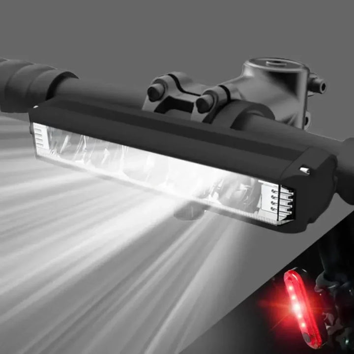 Kraftfull cykelfrontlampa 1400 lumen – USB uppladdningsbar och väderbeständig | Karnz
