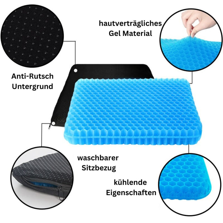 ErgoPad - ergonomiskt gel-sittkudde