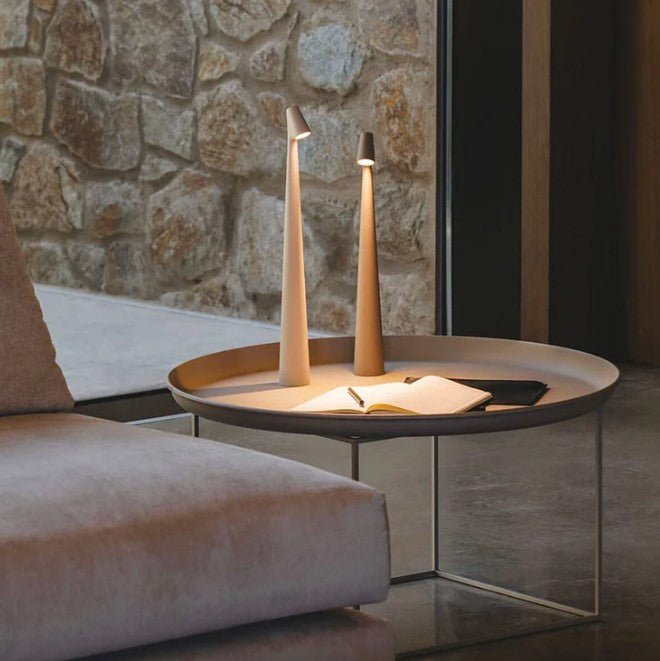 Sladdlös lampa i skandinavisk stil – Minimalistisk LED-lampa, uppladdningsbar och bärbar | Karnz